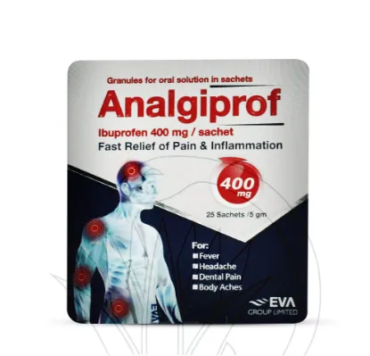 Picture of ANALGIPROF 400 MG 25 SACHET