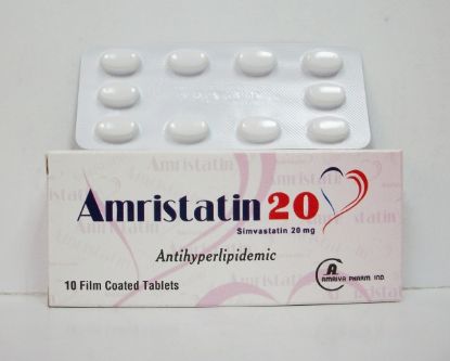 Picture of AMRISTATIN 20MG 10 F.C. TAB