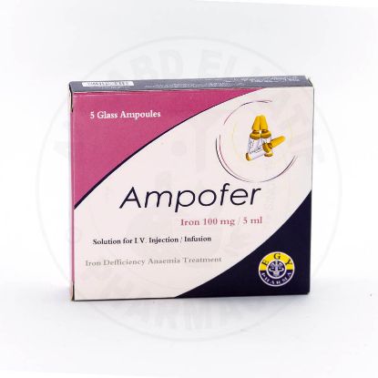 Picture of AMPOFER 20MG/ML 5 AMP I.V. INJ./INF.