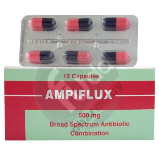 Picture of AMPIFLUX 500 MG 12 CAP