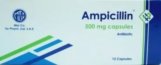 Picture of AMPICILLIN-MISR 500MG 12 CAP