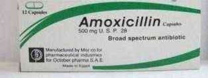 Picture of AMOXYCILLIN 500MG 12 CAP B.P.2013