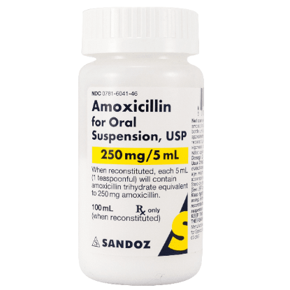 Picture of AMOXYCILLIN 250 MG/5 ML SUSP. 100 ML