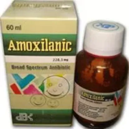 Picture of AMOXILANIC 228.5MG/5ML PD. FOR ORAL SUSP. 60ML