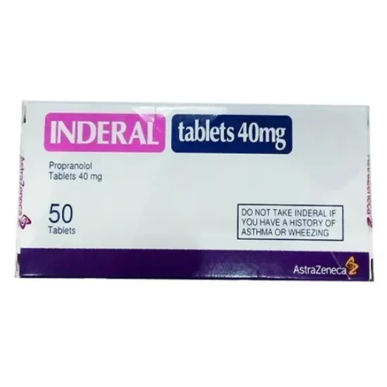 Picture of INDERAL 40 MG 50 TAB