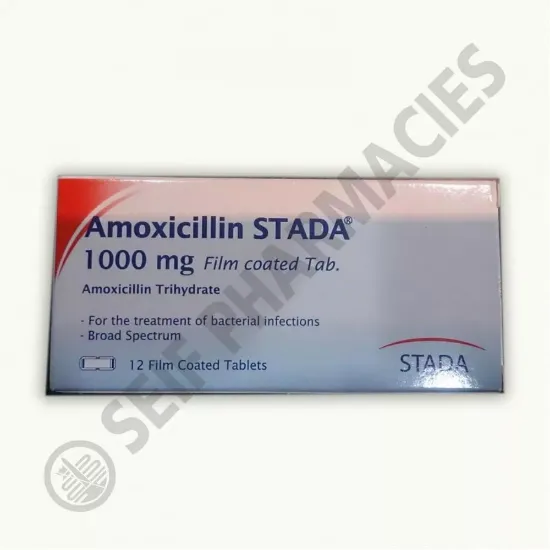 Picture of AMOXICILLIN STADA 1000MG 12 F.C. TAB