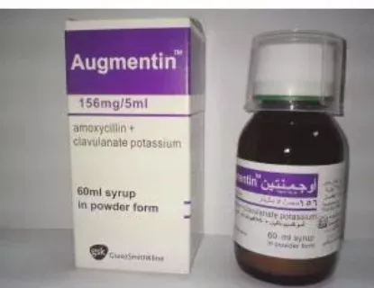 Picture of AMOXICILLIN CLAVULANATE 156MG/5ML SUSP. 60ML 