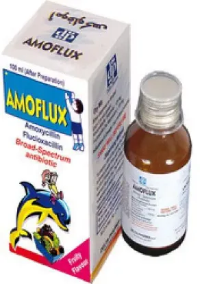 Picture of AMOFLUX 250 MG PD. FOR ORAL SUSP. 100 ML