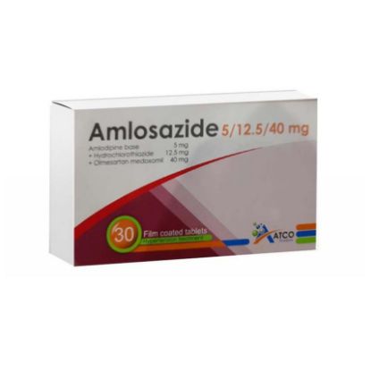 Picture of AMLOSAZIDE 5/12.5/40 MG 30 F.C. TAB