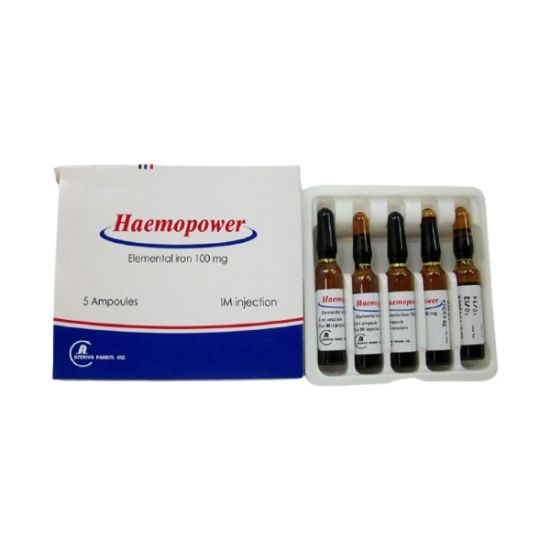 Picture of HAEMOPOWER 100MG/2ML 5 AMP FOR I.M INJ.