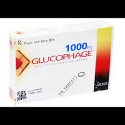 Picture of GLUCOPHAGE 1000 MG 30 F.C.TAB