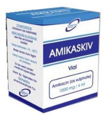 Picture of AMIKASKIV 1000MG/4ML I.M./I.V. SOLN. FOR INJ.