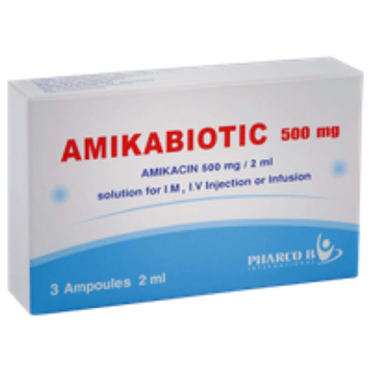 Picture of AMIKABIOTIC 500MG/2ML 3 AMP