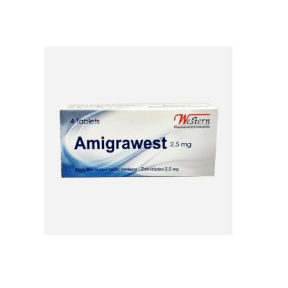 Picture of AMIGRAWEST 2.5MG 4 F.C. TAB