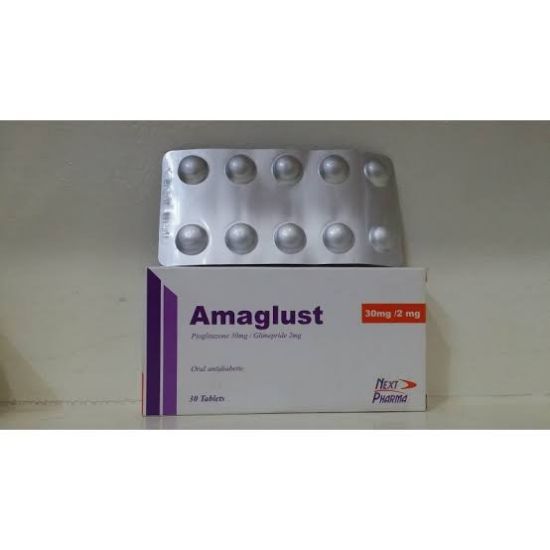 Picture of AMAGLUST 2/30 MG 30 SCORED TAB