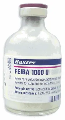 Picture of FEIBA 1000 I.U. / 20 ML PWD. I.V. INF. VIAL