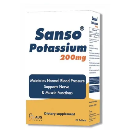 Picture of SANSO POTASSIUM 200 MG 28 TAB