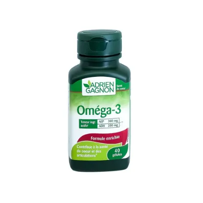 Picture of OMEGA-3 ENRICHED 40 SOFTGELS (ADRIEN GAGNON)