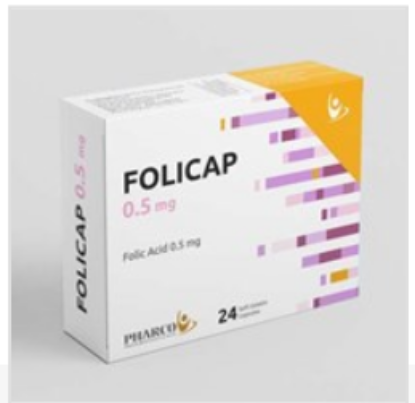 Picture of FOLICAP 0.5MG 24 CAP