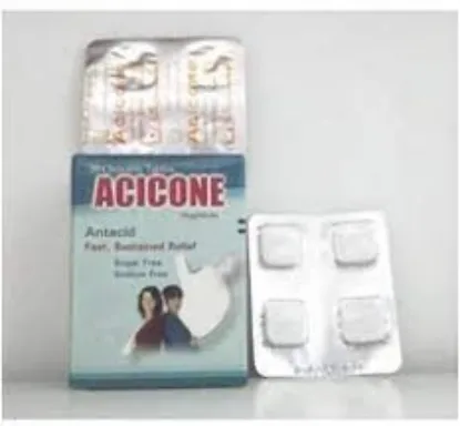 Picture of ACICONE 720 MG 20 CHEW. TAB