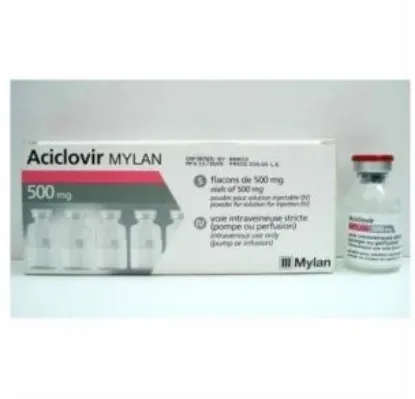 Picture of ACICLOVIR MYLAN 500 MG 5 VIALS