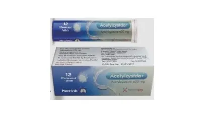 Picture of ACETYLCYSTDAR 600 MG 12 EFF. TAB