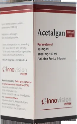 Picture of ACETALGAN 1 GM/100ML SOL. FOR I.V. VIAL