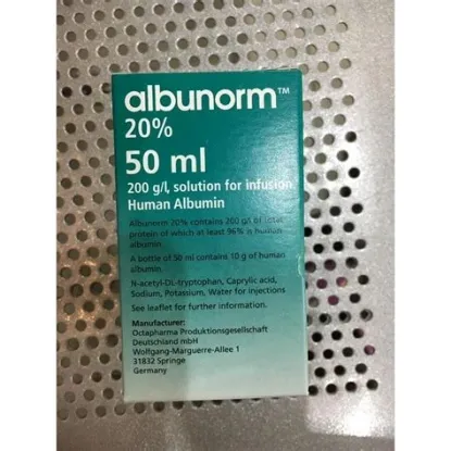 Picture of ALBUNORM 20% I.V.INFUSION (HOSPITALS ONLY)