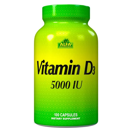 Picture of ALFA  VITAMIN D 5000 100 TABLETS